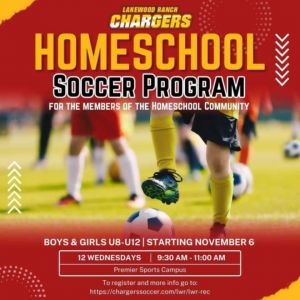 Lakewood Ranch Chargers Homeschool Soccer Program