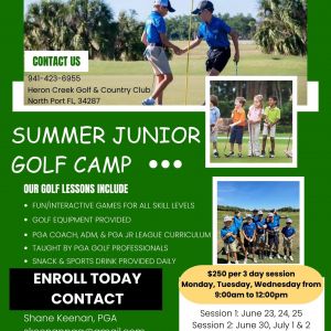 Heron Creek Summer Junior Golf Camps