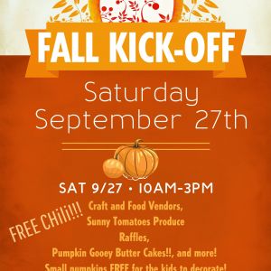 09/27- Fall Kick-off at PJ's Sandwich Shop