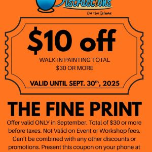 Distractions On The Island September Savings