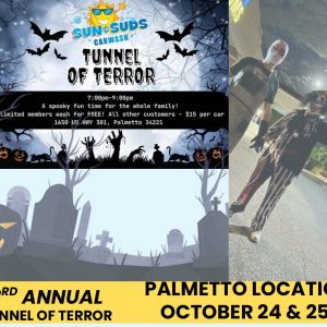 10/24- 10/25 - Sun & Suds Car Wash Tunnel of Terror