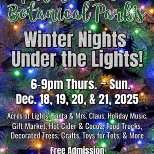 12/18-21- Palma Sola Botanical Park's “Winter Nights Under the Lights”