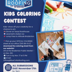 Blue Collar Roofing’s November Coloring Contest