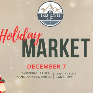 12/07- Holiday Market Featuring Santa at The Salt Caves