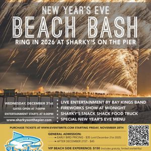 12/31- Sharky's New Year's Eve Bash